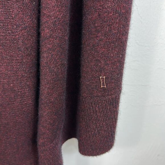 Kit And Ace 3/4 Sleeve Open Front Cardigan In Wine Burgundy Size M/L - Picture 3 of 6